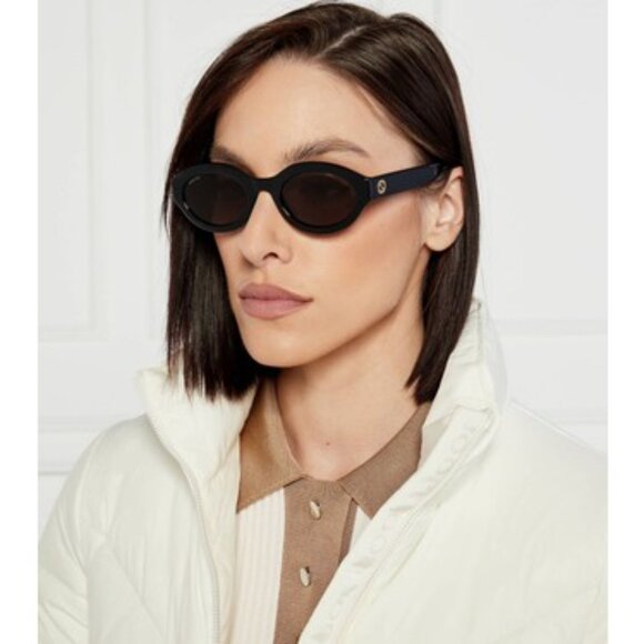 NEW GUCCI SUNGLASSES, BLACK WOMEN OVAL EYEWEAR GUCCI GG1579S 001 main image 4